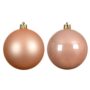 Shatterproof Bauble Mix – Peach Pearl – 6 Pack